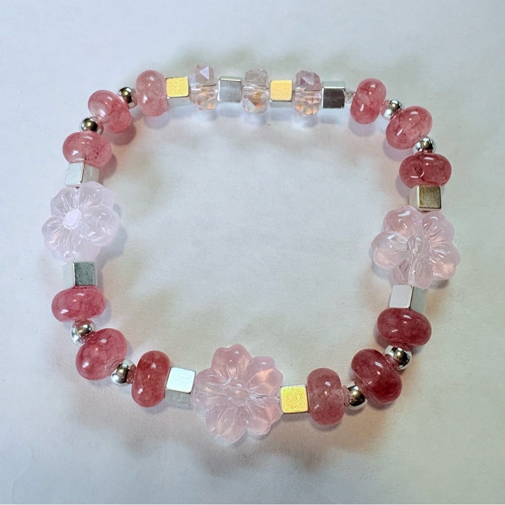 ***SOLD*** 3-Pc Artisan Hand Crafted Beaded Bracelet Genuine Stone & Glass Beads - Picture 9 of 9